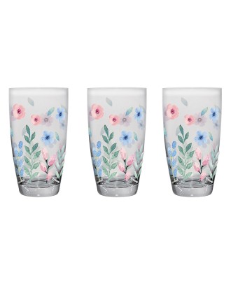 Set 3 pahare pentru apa, 400 ml, Petit Garden - SIMONA'S COOKSHOP